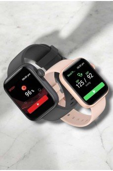 Akıllı Saat Adım Sayar, Kalp Atışı İzleme Dokunmatik Bluetooth Bağlantılı