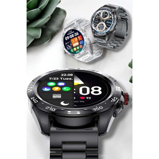 Akıllı Saat Sağlık ve Fitness Takibi Bluetooth Bağlantılı Dokunmatik Ekran