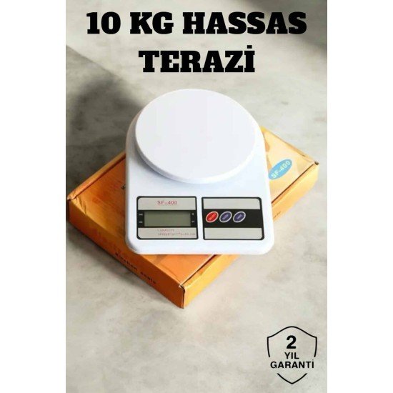 Hassas Terazi 10 kg Kapasiteli, Yüksek Hassasiyetli Dijital Mutfak Tartısı