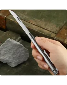 Alaska İnce D2 Çelik Çakı 18 cm , Metal Sap