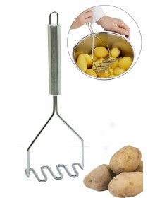 İnox Paslanmaz Metal Patates Ezici Püre Yapıcı 27 cm