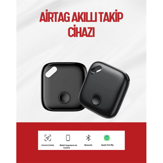 iOS & Android Uyumlu Smart Tag | Uzun Pil Ömrü | Bul Uygulaması ile Entegre Akıllı Takip Cihazı