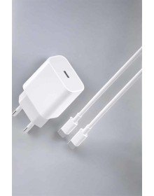 İOS Uyumlu Type-C Girişli Hızlı Şarj 15/15 Pro Max Adaptör ve Kablosu