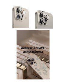 iPhone 16 Pro Max Kamera Lens Koruyucu Naturel