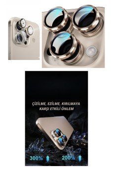 iPhone 16 Pro Max Kamera Lens Koruyucu Naturel