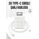 Iphone Uyumlu İOS Uyumlu Lightning Hızlı Şarj Tye C Lightning Şarj Kablosu