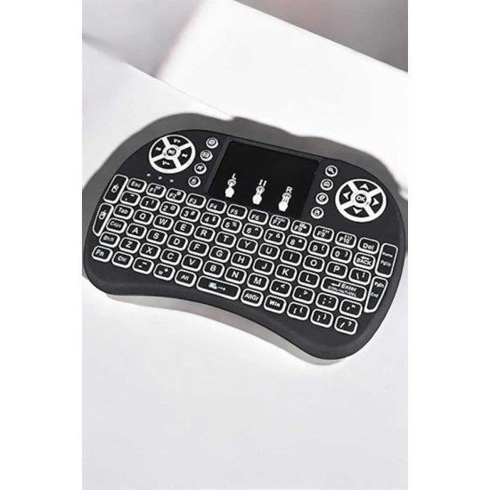 Işıklı Kablosuz Mini Q Klavye Tüm Cihazlara Uyumlu Işıklı Kablosuz Mini Q Klavye Tüm Cihazlara Uyumlu