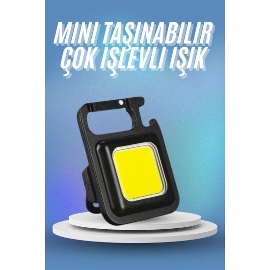 Işıldak USB Şarjlı Cep El Feneri Taşınabilir Mini Led Işık Çok Fonksiyonlu Işıldak USB Şarjlı Cep El Feneri Taşınabilir Mini Led Işık Çok Fonksiyonlu