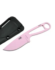 İzula Esee 51455PNK Pembe Kamp Bıçağı 16 cm - Komple Metal, Plastik Kılıflı