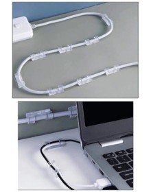 Kablo Sabitleyici Klipsler 20 Adet Kablo Düzenleyici Duvar Fayans Cam Kablo Tutucu Yapışkanlı Klips