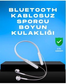 Kablosuz Bluetooth Kulaklık – Boyun Askılı, 100 Saat Pil Ömrü