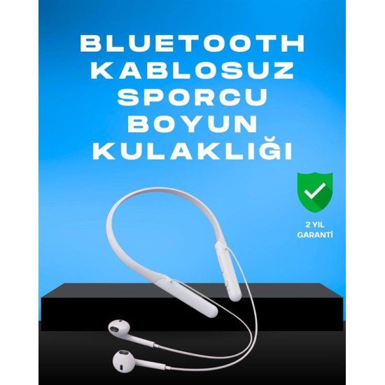 Kablosuz Bluetooth Kulaklık – Boyun Askılı, 100 Saat Pil Ömrü
