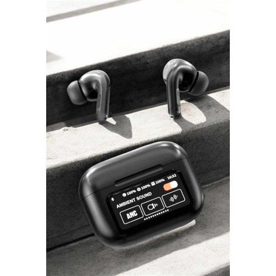 Kablosuz Bluetooth Kulaklık Ekranlı Uzun Şarj Süreli ANC Destekli Kablosuz Bluetooth Kulaklık Ekranlı Uzun Şarj Süreli ANC Destekli