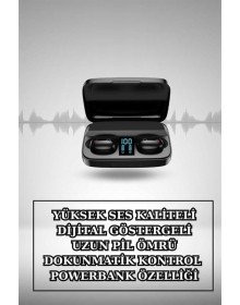 Kablosuz Bluetooth Kulaklık ve Kordon Hediyeli Akıllı Saat Nabız Ölçer Uzun Pil Ömrü