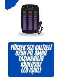 Kablosuz Hoparlör İOS ve Android Uyumlu Şarjlı SD Kart Girişli Bluetooth Hoparlör