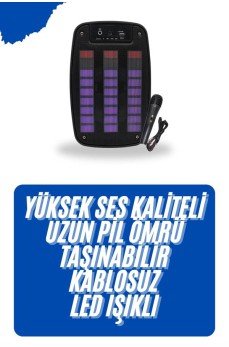 Kablosuz Hoparlör İOS ve Android Uyumlu Şarjlı SD Kart Girişli Bluetooth Hoparlör