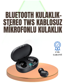 Kablosuz Kulak İçi Bluetooth Kulaklık Stereo Dokunmatik Kontrollü Kulaklık