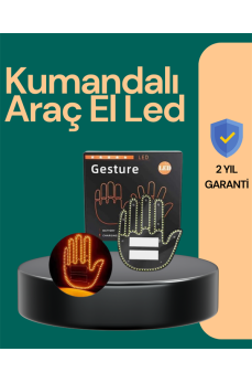 Kablosuz Kumandalı LED Jest Işığı – 3 Modlu Araba Arkası Mesaj Işığı, 203 LED ile Yüksek Parlaklık