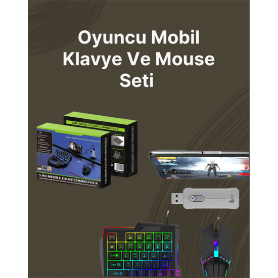 Kablosuz Mobil Oyun Kiti – 5 Parça Tam Set Kablosuz Mobil Oyun Kiti – 5 Parça Tam Set