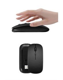 Kablosuz Mouse Fare Şarjlı Bluetooth Wireless Çift Modlu Sessiz