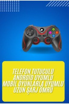 Kablosuz Oyun Kolu Bluetooth Joystick Gamepad Android Uyumlu