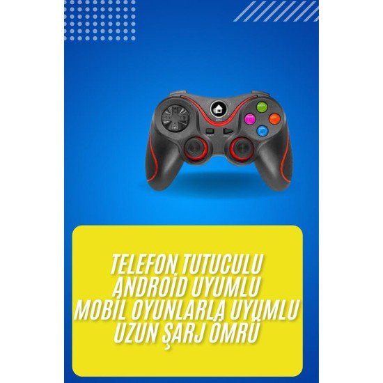 Kablosuz Oyun Kolu Bluetooth Joystick Gamepad Android Uyumlu Kablosuz Oyun Kolu Bluetooth Joystick Gamepad Android Uyumlu