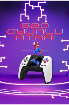 Kablosuz Oyun Konsolu Atari Game Stick Retro Konsol 520 Oyunlu Kablosuz Oyun Konsolu Atari Game Stick Retro Konsol 520 Oyunlu