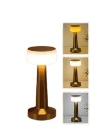 Kablosuz Renkli Masa ve Gece Lambası Altın Rengi Dokunmatik Led Lamba