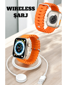 Kablosuz Şarjlı, Çağrı ve Müzik Kontrolü Sağlayan Akıllı Saat
