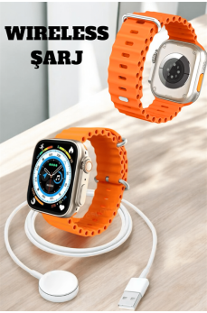 Kablosuz Şarjlı, Çağrı ve Müzik Kontrolü Sağlayan Akıllı Saat Kablosuz Şarjlı, Çağrı ve Müzik Kontrolü Sağlayan Akıllı Saat