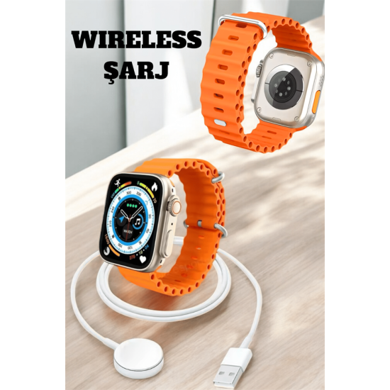 Kablosuz Şarjlı, Çağrı ve Müzik Kontrolü Sağlayan Akıllı Saat