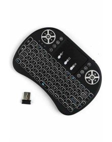 Kablosuz Türkçe Q Klavye RGB Işıklı Televizyon Ps3 Dokunmatik Mouse