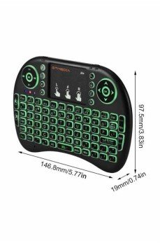 Kablosuz Türkçe Q Klavye RGB Işıklı Televizyon Ps3 Dokunmatik Mouse