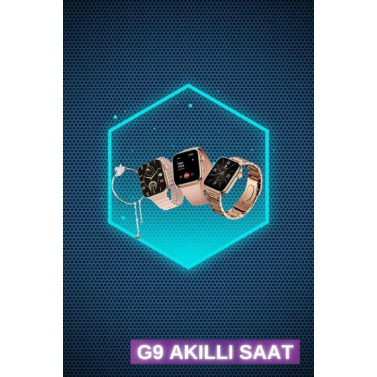 Kadınlar İçin 3 Kordonlu Akıllı Saat ve Dijital Göstergeli Powerbankli Bluetooth Kulaklık Dokunmatik Kontrol