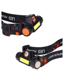 Kafa Lambası - 8 Saat Dayanıklı Şarjlı Sensörlü Mıknatıslı - Kamp - Balıkçılık- Acil Durum Feneri