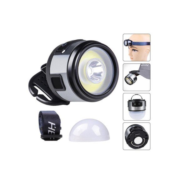 Kafa Lambası Kafa Feneri Şarjlı Profesyonel COB Fener 7 Modlu Kafa Lambası Kafa Feneri Şarjlı Profesyonel COB Fener 7 Modlu