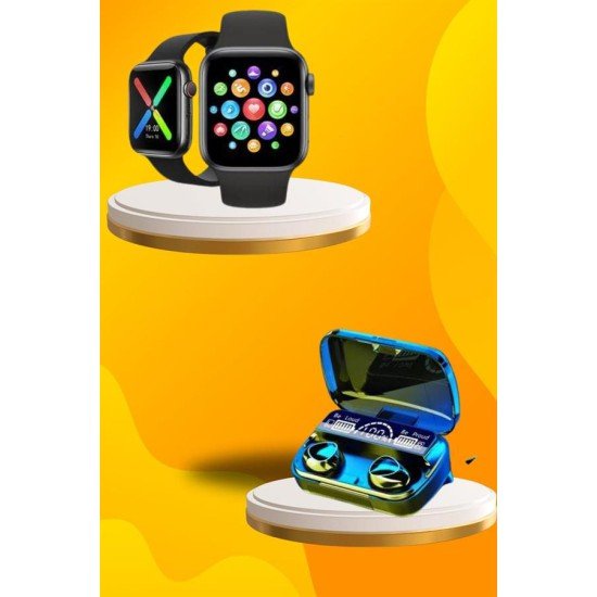 Kaliteli Akıllı Saat ve Kaliteli Bluetooth Kulaklık ANC Özelliği Uzun Pil Ömrü