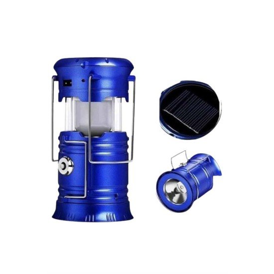 Kamp Feneri Şarj Edilebilir Güneş Enerjili Işıldak USB Şarjlı