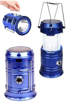 Kamp Feneri Şarj Edilebilir Güneş Enerjili Işıldak USB Şarjlı