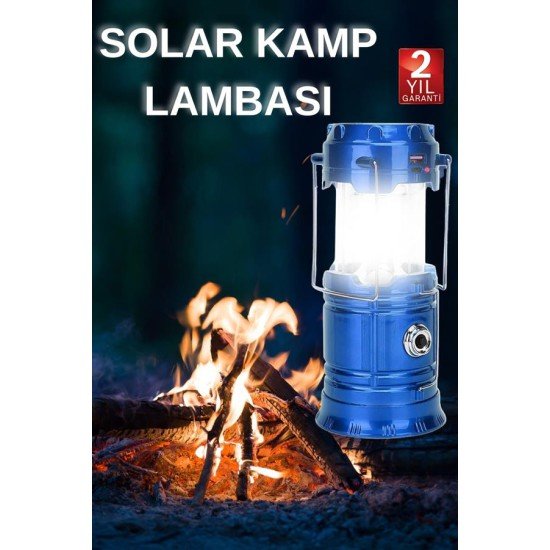 Kamp Lambası El Feneri Askılı Büyük Boy USB Şarjlı Işıldak Kamp Lambası El Feneri Askılı Büyük Boy USB Şarjlı Işıldak