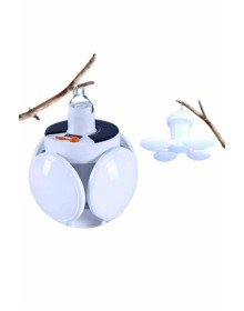 Kamp Lambası Güneş Enerjili Solar 5 Kanatlı Katlanır Lamba Karavan