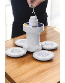 Kamp Lambası Işıldak Beyaz Işık Güneş Enerjili Solar Aydınlatma 5 Kanatlı Katlanabilir