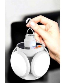 Kamp Lambası Işıldak Beyaz Işık Güneş Enerjili Solar Aydınlatma 5 Kanatlı Katlanabilir