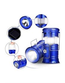 Kamp Lambası Solar Şarjlı Kızaklı Kamp Feneri Led Lamba Işıldak