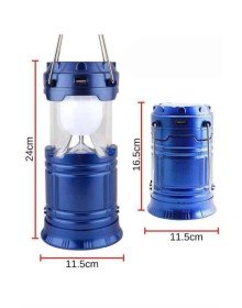 Kamp Lambası Solar Şarjlı Kızaklı Kamp Feneri Led Lamba Işıldak