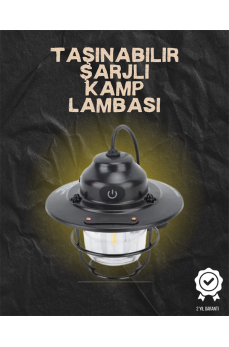 Kamp ve Bahçe İçin Retro LED Fener – Sıcak Işık, Uzun Ömürlü Batarya