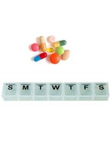 Kapaklı Haftalık İlaç Kutusu 3 Adet