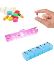 Kapaklı Haftalık İlaç Kutusu 3 Adet