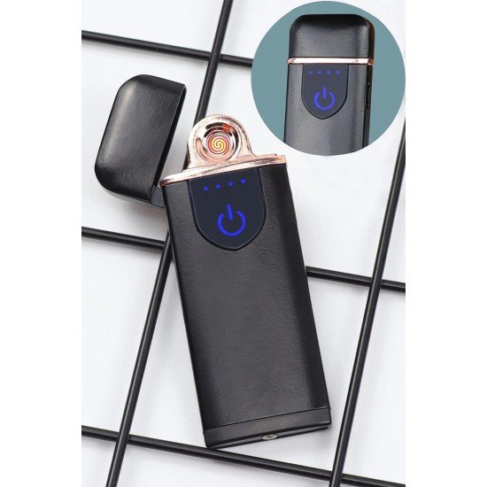 Kapaklı Işıklı USB Şarjlı Çakmak Alevsiz Elektronik Çakmak Rüzgarda Sönmez Kablo Dahil Kapaklı Işıklı USB Şarjlı Çakmak Alevsiz Elektronik Çakmak Rüzgarda Sönmez Kablo Dahil