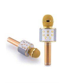 Karaoke Mikrofon Dahili Hoparlörlü Sd-usb-aux Girişli Bluetooth Hoparlör
